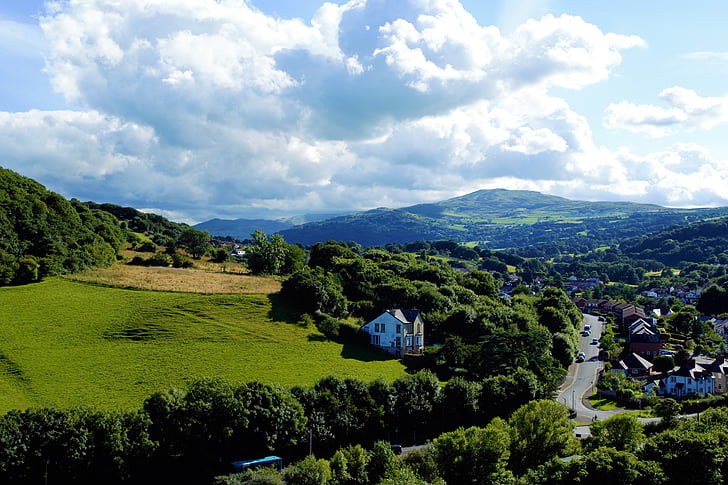 landskap, Wales, naturen, Storbritannien, färg, bergen, Snowdonia