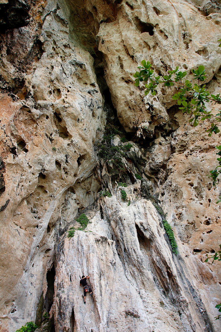 Rock, sten, bergsbestigare, klättra, Steinig, färg, naturliga stenar
