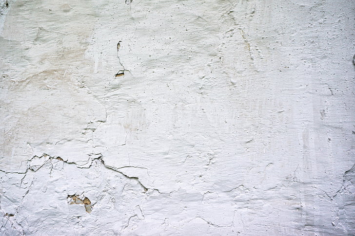 the background, texture, wall, white, old, cracks, old plaster