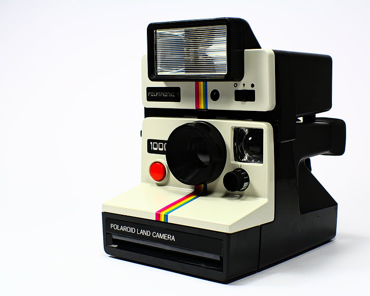 Polaroid, fotoaparát, Polaroid pozemok, polatronic, Vintage, Classic, priame