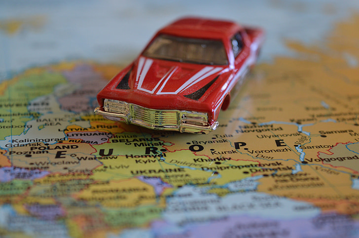 voyage, voiture, l’Europe, en voiture, au volant, voyage, Itinéraire