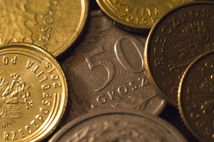 mynt, Groszy, pengar, Złoty, mynt, valuta, Finance
