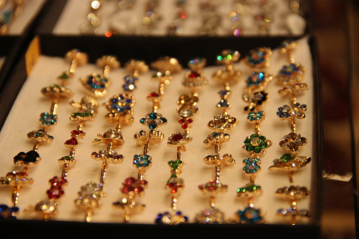 smykker, gull, Ring, gylden, gullring, Glitter, smykker