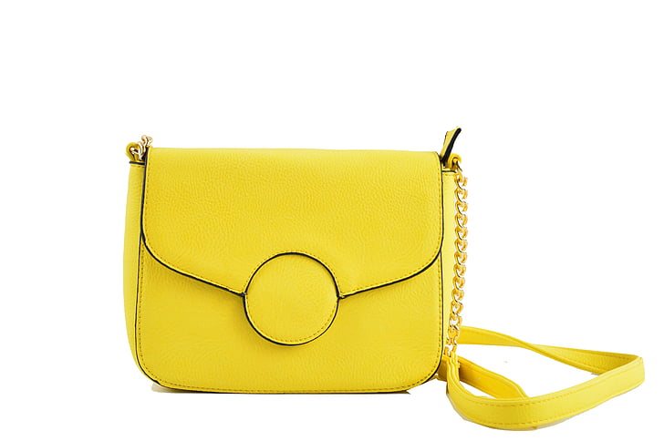 чанта жълто, мода, чанта рамо чанта