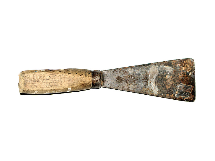 spatula, old, peeler, rusty, handle, metal, rust