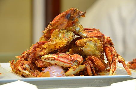 krabbe, mat, gourmet