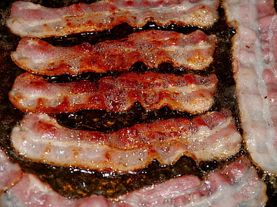 ham, pan, bacon, breakfast, pig, tuna belly, food