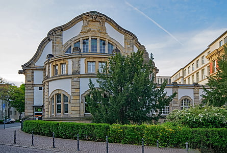 technikos universitetas, Darmštatas, Hesenas, Vokietija, Europoje, seno pastato, Senamiestis