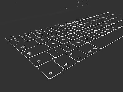 teclado, luz de fundo, tecnologia