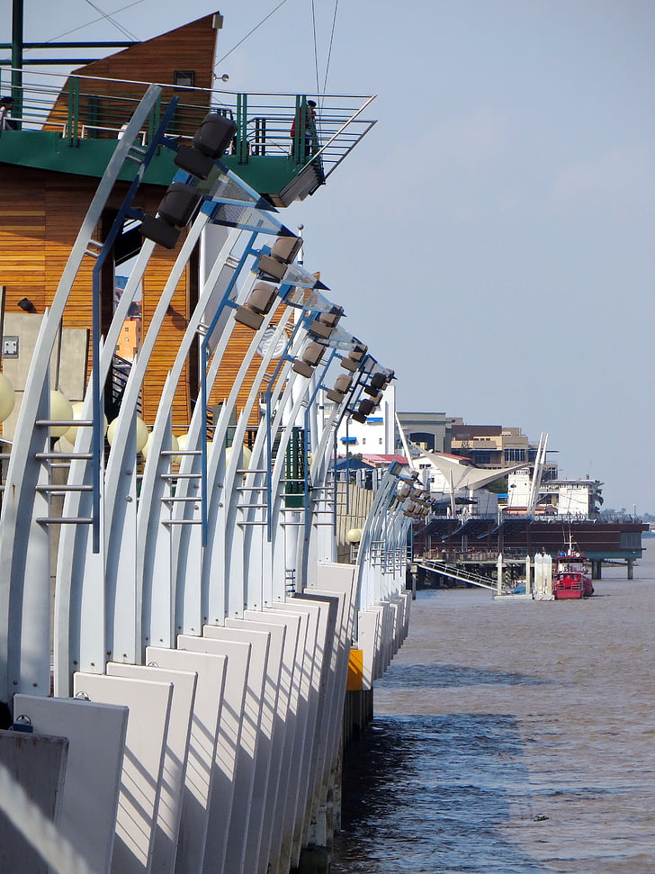 Ecuador, Guayaquil, poort, het platform, maritieme