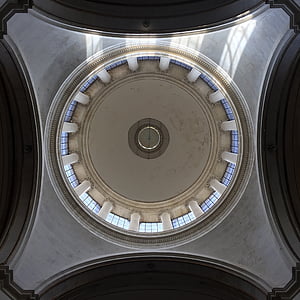 dome, church, architecture, church dome, light, domed roof, dom