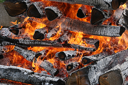 fuoco, fiamme, masterizzazione, legno, caldo, calore, rosso