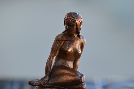 estatua de, mujer, escultura, Figura