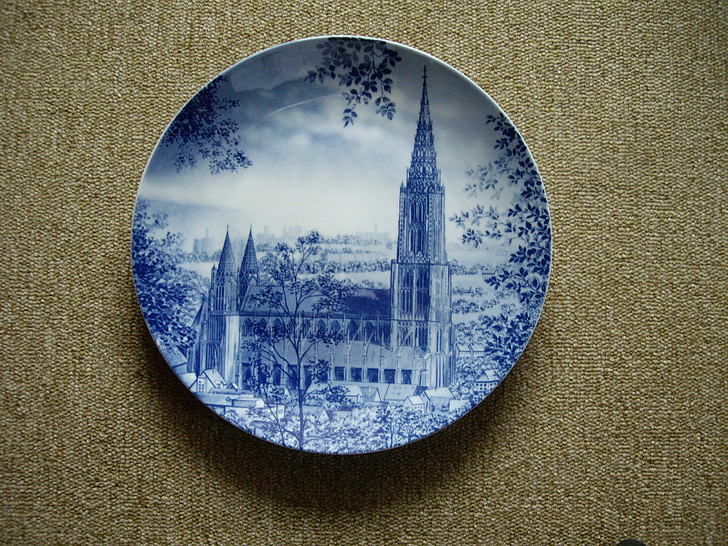 decorative plate, ceramic, blue, decoration, fragile, bowl, decorative