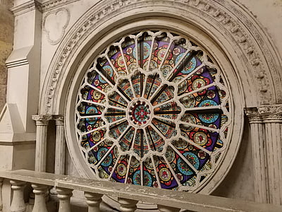 gėlių langas, bažnyčia, modelis