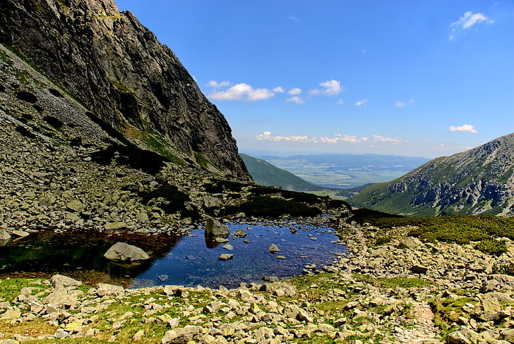 tatry, slovakia, landscape, top view, mountains, view, nature