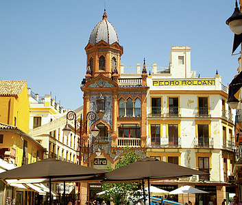 Španělsko, Andalusie, Sevilla, barokní, Architektura, Evropa, známé místo