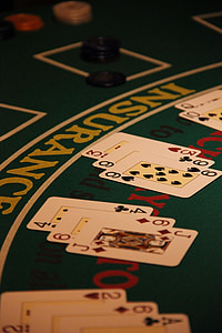 kaszinó, kártyák, játék, szerencsejáték, játék táblázat, zseton