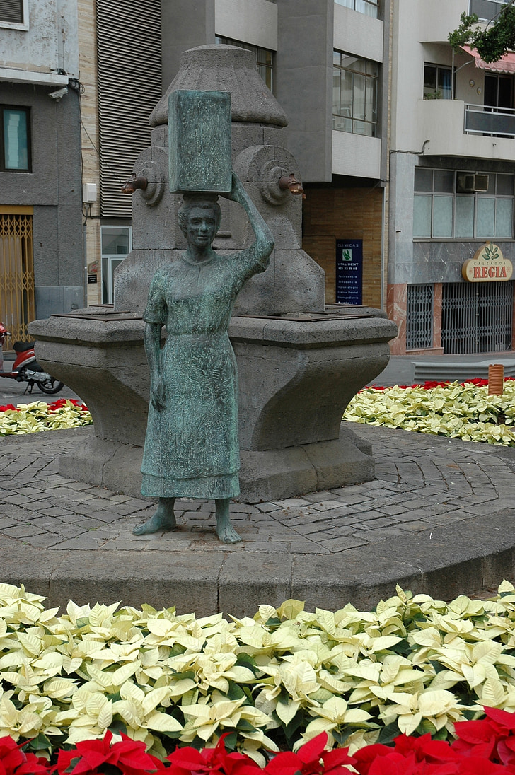 Tenerife, Statue, Hispaania, naine, skulptuur, Travel, arhitektuur