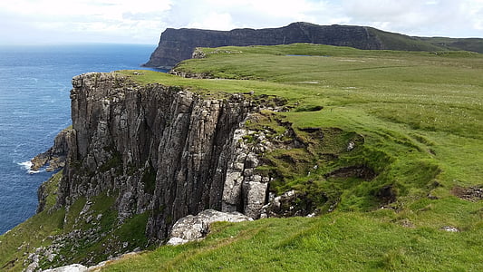 point, écossais, Ecosse, rocheux, Skye, Scenic, paysage marin