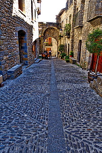cobbled, stones, paving, cobblestone, street, texture, pavement