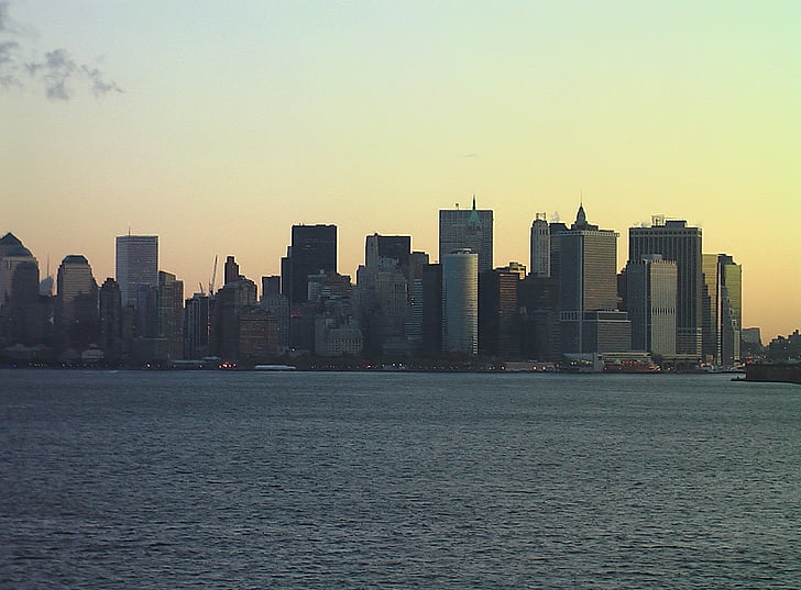 Niujorkas, NY, NYC, New york city, Miestas, didelis obuolys, Panorama