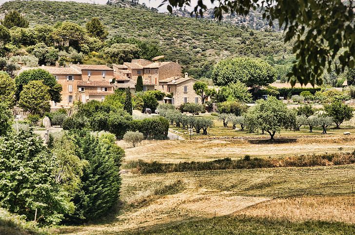 france, provence, village, nature, south of france, mediterranean, building