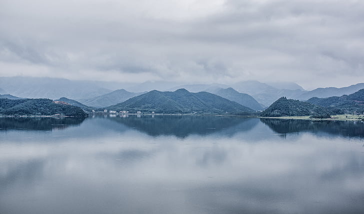 Lake, sumu, pilvi, rauhallinen, sumuinen, Mountain, Luonto