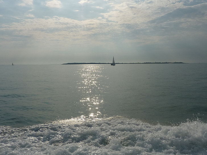 ocean, boat, water, sea, nature