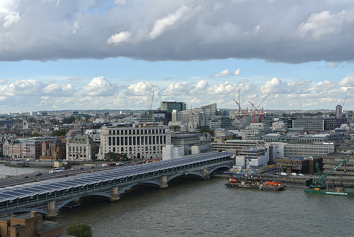Skyline, Londres, Thames, puente
