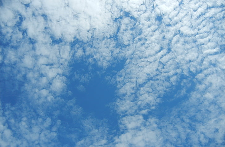 nebo, oblaki, na prostem, scensko, mirno, vreme, meteorologija