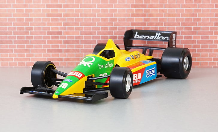 Benetton, Formula 1, Michael schumacher, auto, hračky, model automobilu, model