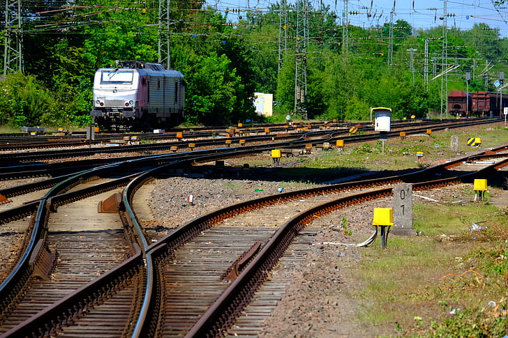 gleise, leek, trein, spoorwegen, Railroad tracks, treinverkeer, spoorwegen