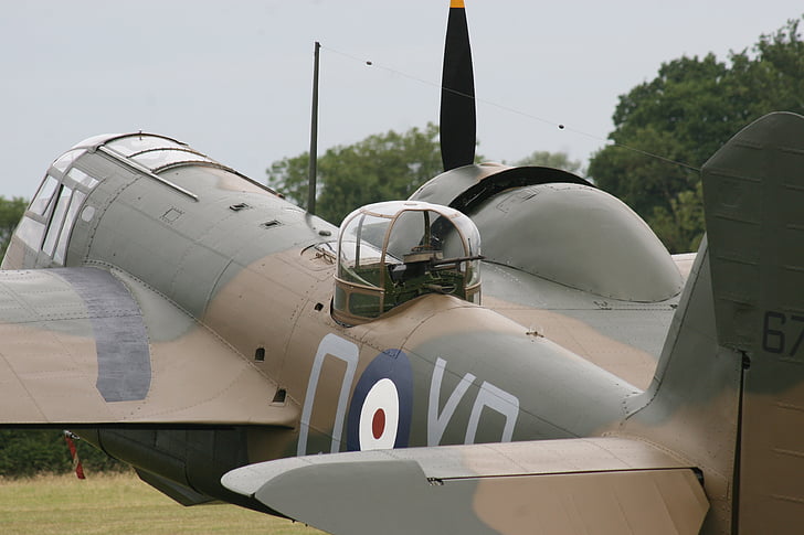 pommitaja, Blenheim, õhusõiduki, WW2, õhu sõiduki, sõjalise, lennuk
