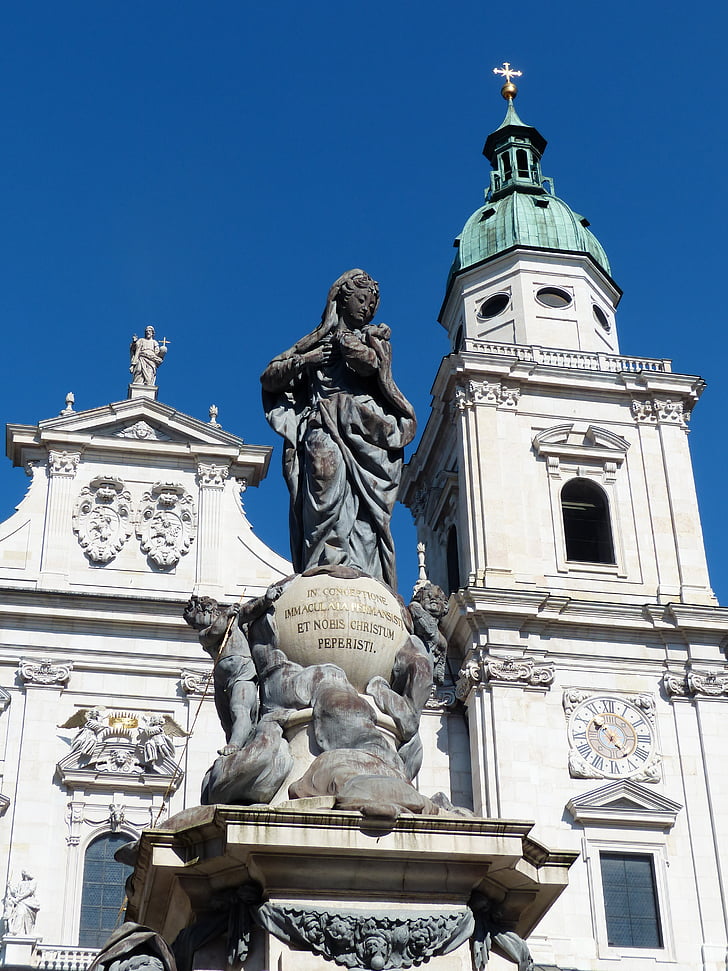Marian kolom, pijler, Figuur, Wolfgang hagenauer, Johann baptist hagenauer, hoofdpersoon, Globe