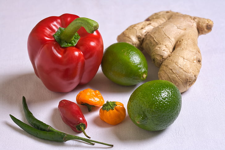 свіжі, перець, Вітамін, c, продукти харчування, здоровий, рослинні