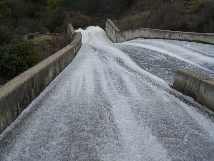 Segovia, Dam, Ponton, přepad, voda, Avenue