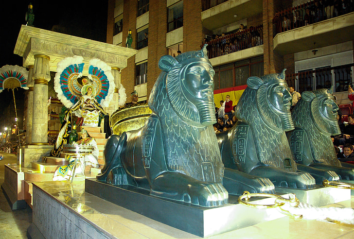 lorca, holy week, parade, egypt, sphinx