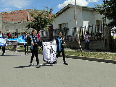 Parade, Argentina, flagga