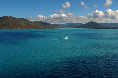 Segelboot, Great Barrier Riff, Ozean