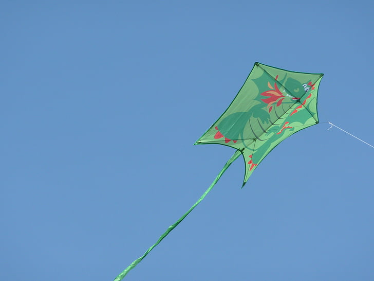 Kite, Flying kite, buiten, vlag, Kite - speelgoed