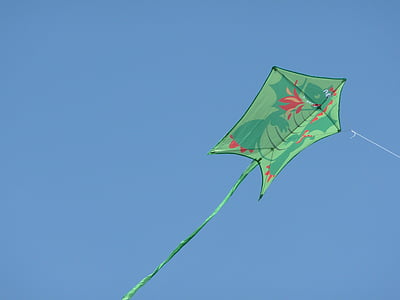 cerf-volant, vol de cerf-volant, en plein air, drapeau, kite - jouet