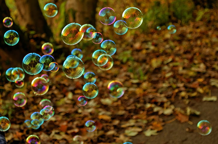 bubble, fun, colors, game, flight, light, background