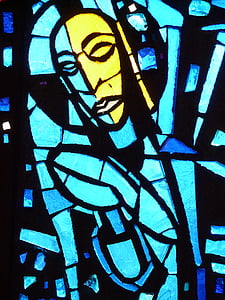 janela de igreja, vidro, janela, vidro colorido, colorido, Igreja, fé