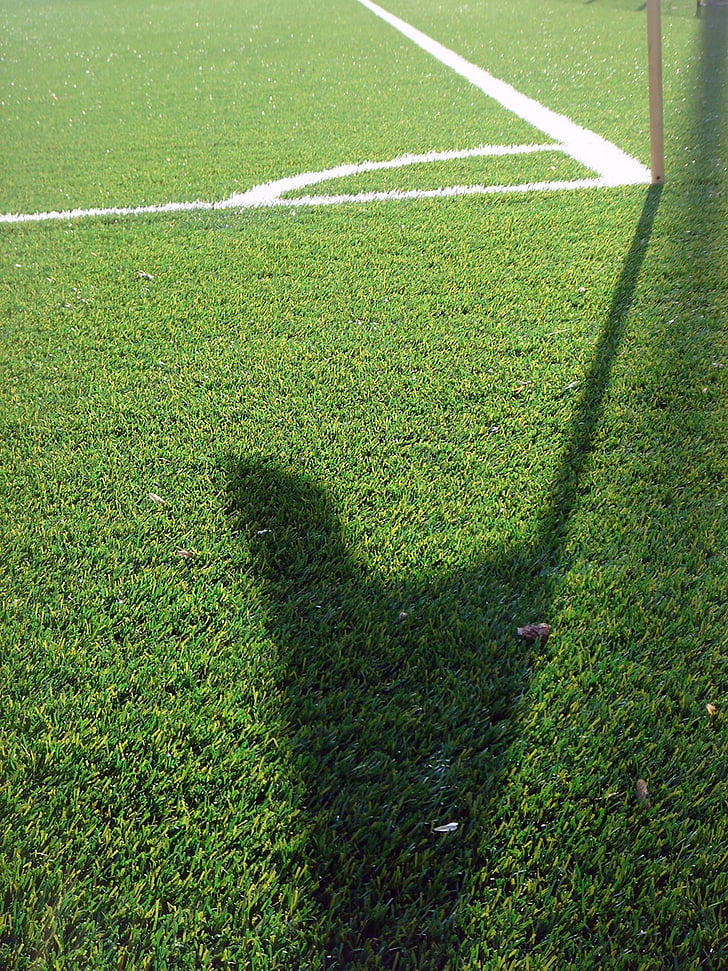 sport, football, field, lawn, goal, corner, grass