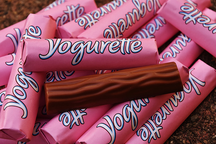 jogurette, Цукерки Бар, шоколад, йогурт, солодощі, смачні, Солодкий