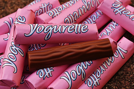 jogurette, thanh kẹo, sô cô la, sữa chua, vị ngọt, ngon, Ngọt ngào
