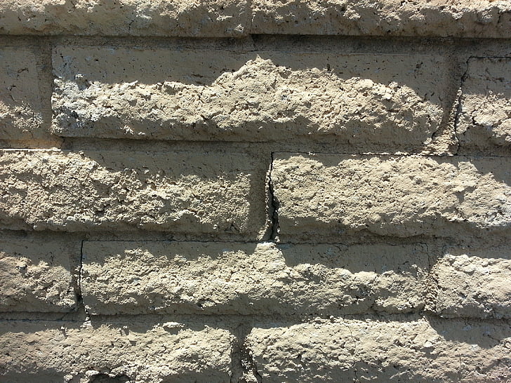 batu bata, putih, NAT, bayangan, blok, eksterior, Brickwall