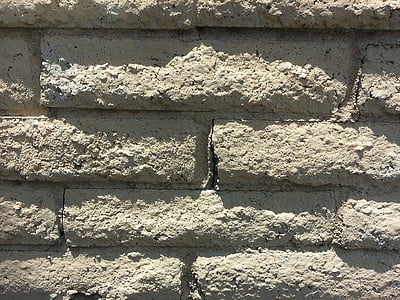 caramida, alb, pastă de ciment, umbra, bloc, exterior, Brickwall