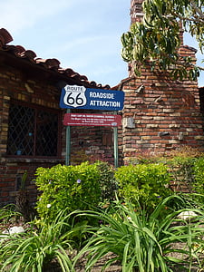 Route 66, Californien, tegn, motorvej, rejse, historiske, vartegn